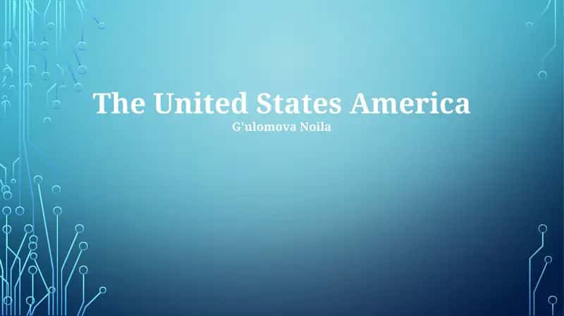 The United States America