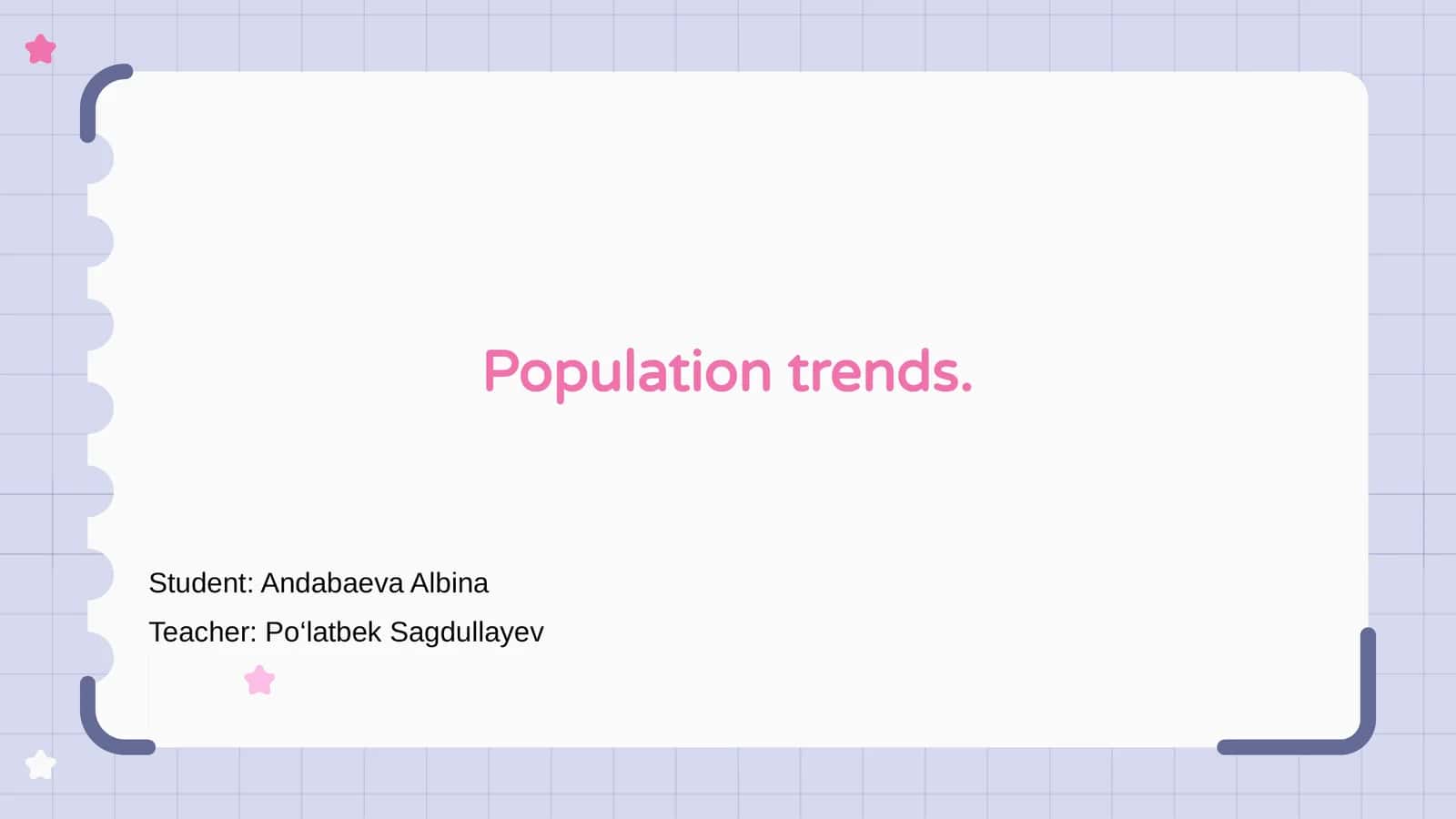Population Trends