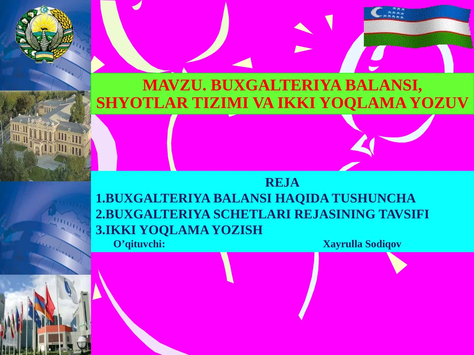 Счетлар режаси
