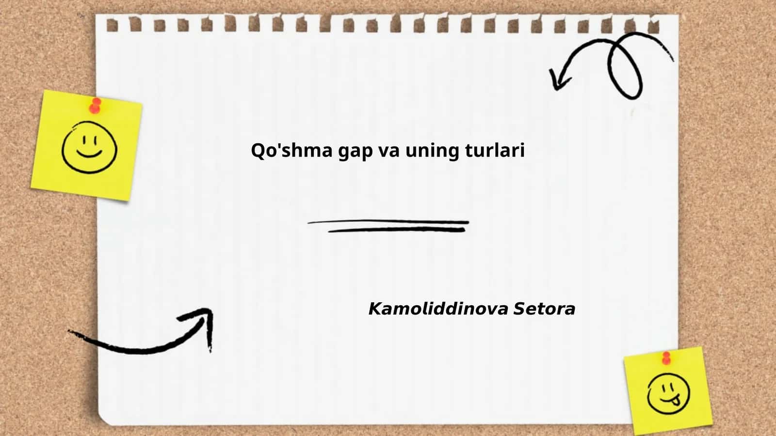 Qo'shma gap va uning turlari