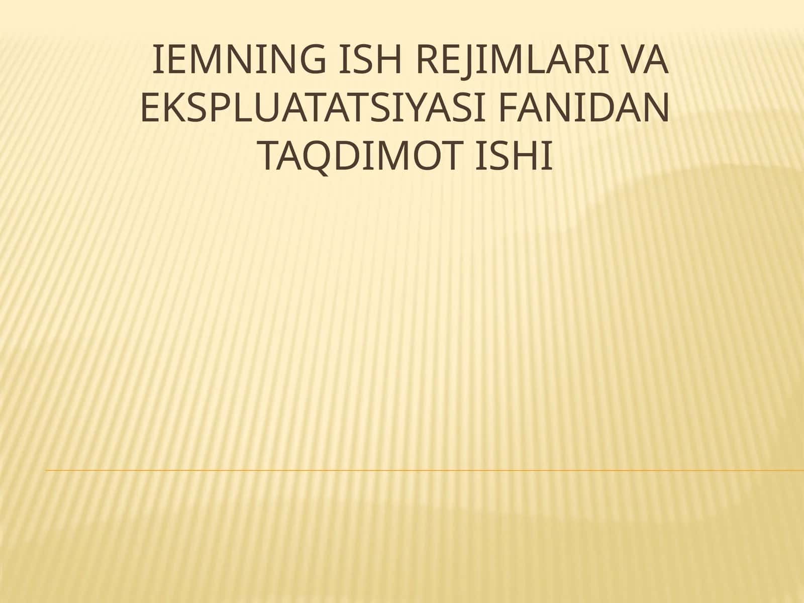 Issiqlik elektr stansiyalari (IES) va IEMlarning ishlash prinsipi