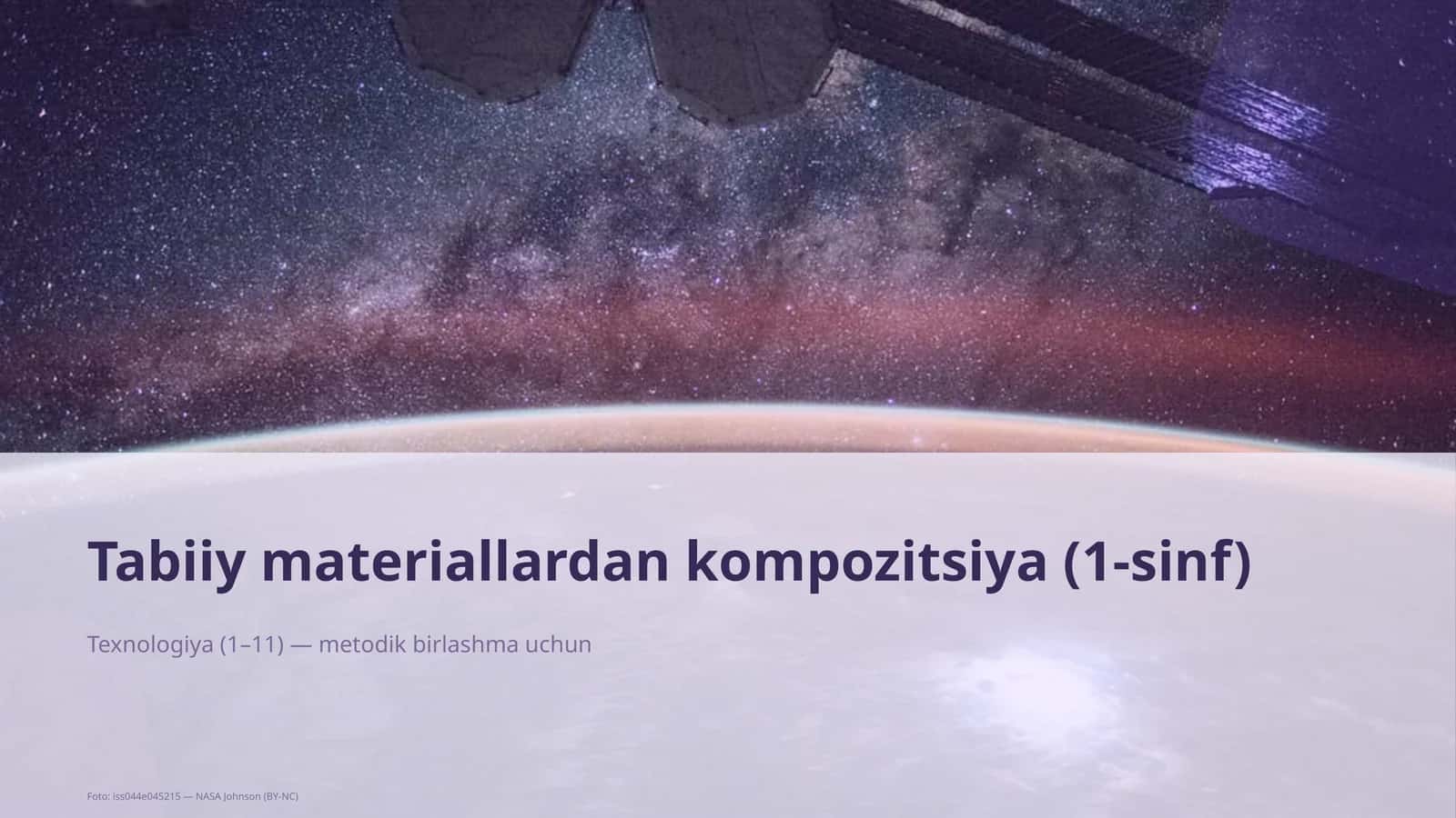 Tabiiy materiallardan kompozitsiya (1-sinf)