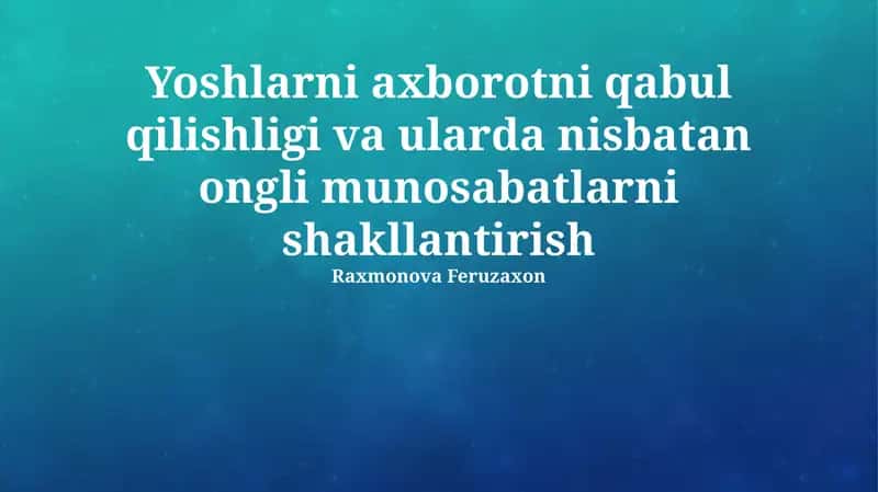Tanqidiy Fikrlash Koʻnikmalarini Oʻstirish