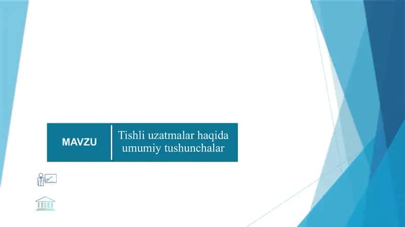 Tishli uzatmalar haqida umumiy tushunchalar