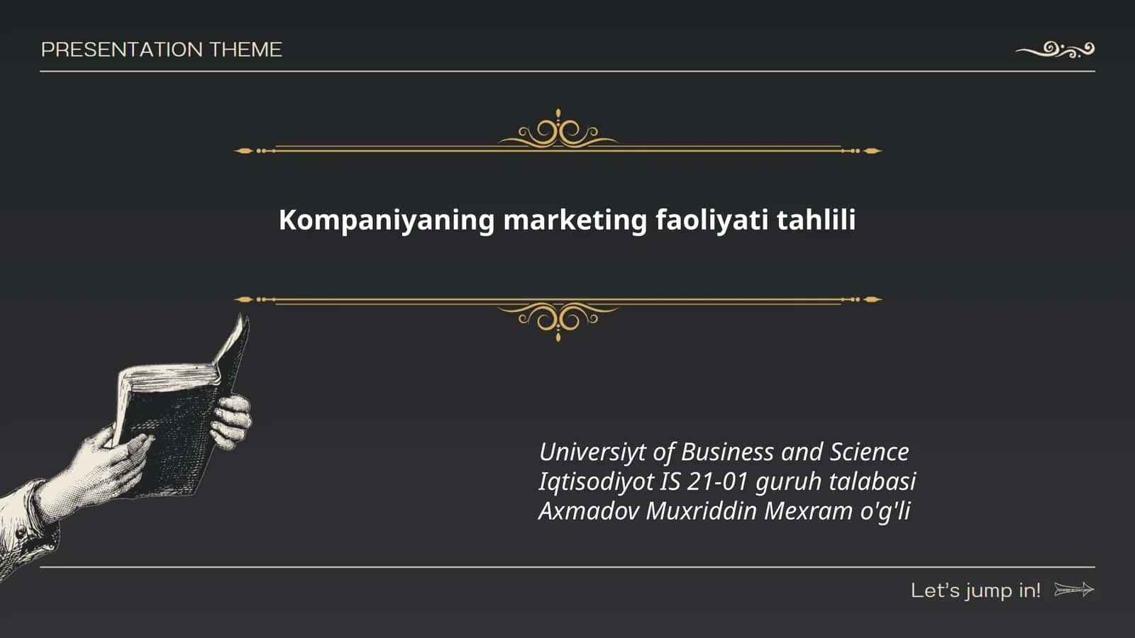 Marketing faoliyati tahlili