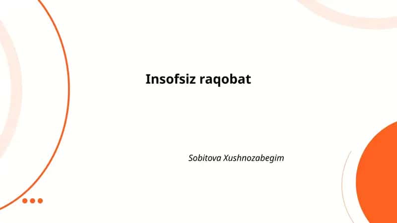 Insofsiz raqobat