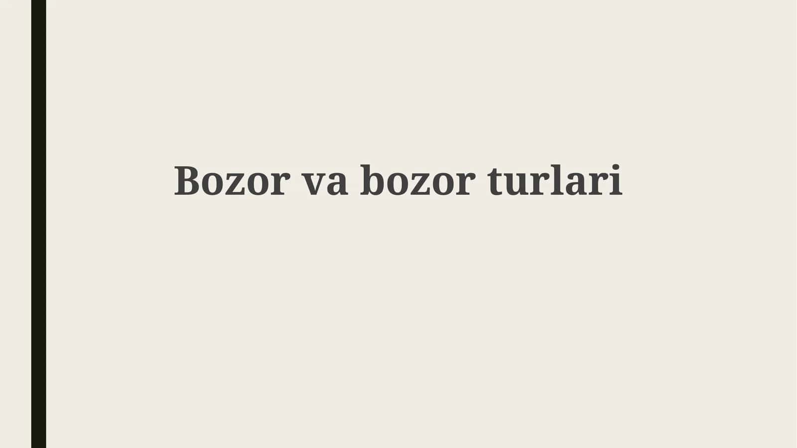 Bozorvabozorturlari
