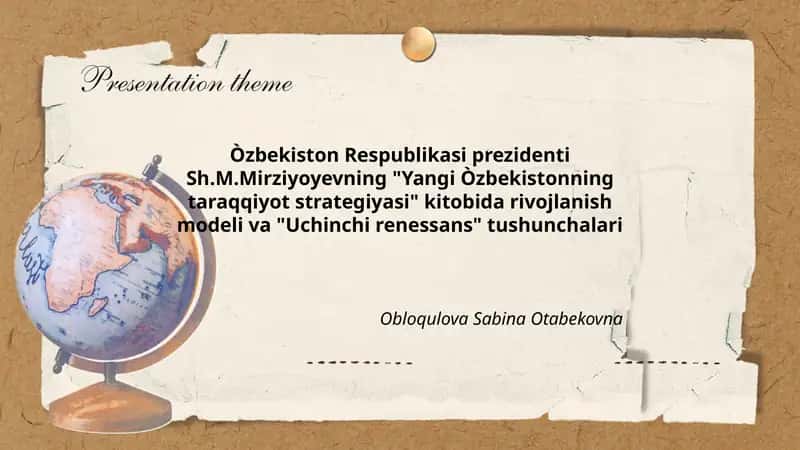 "Uchinchi renessans" tushunchalari
