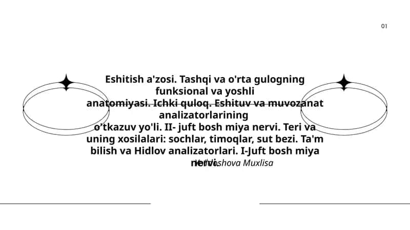 Ta'm bilish va Hidlov analizatorlari