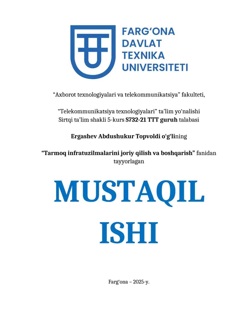 Tarmoq hujumlarining korporativ tarmoqlarga ta’sirini baholash