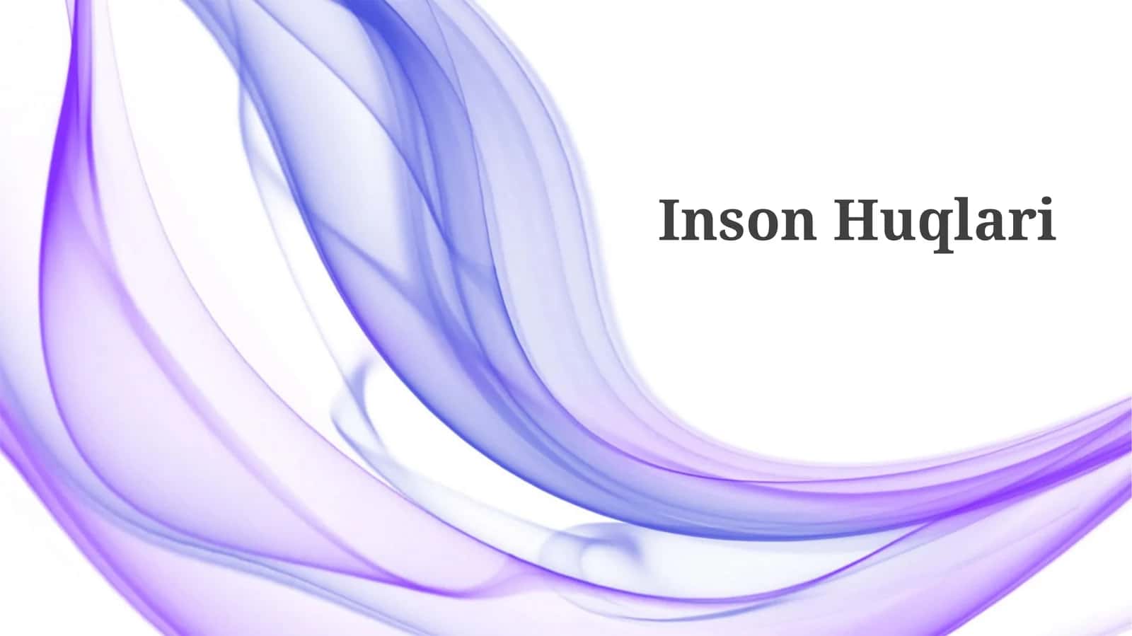 Inson Huquqlari