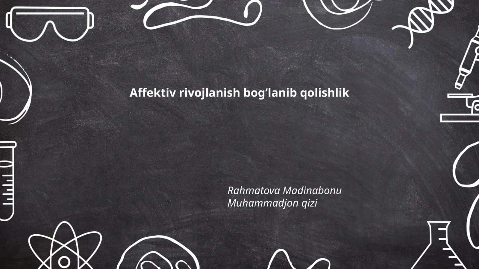 Affektiv rivojlanish bogʻlanib qolishlik