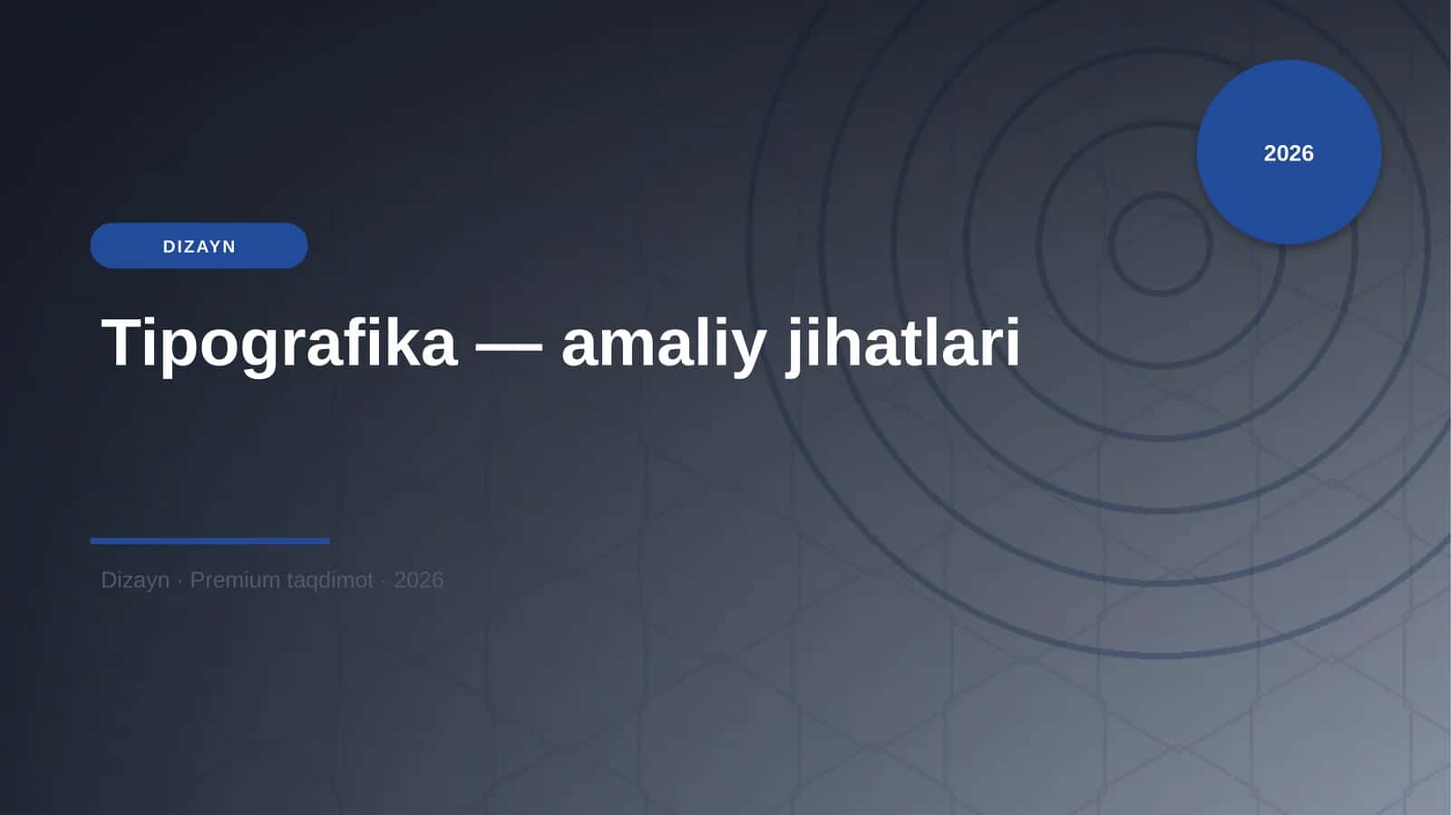 Tipografika — amaliy jihatlari