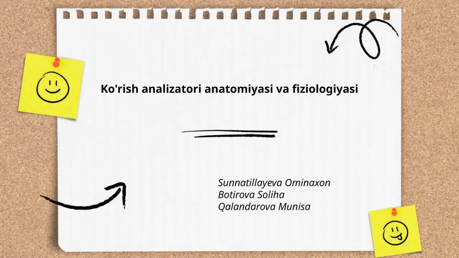 Ko'rish analizatori anatomiyasi va fiziologiyasi