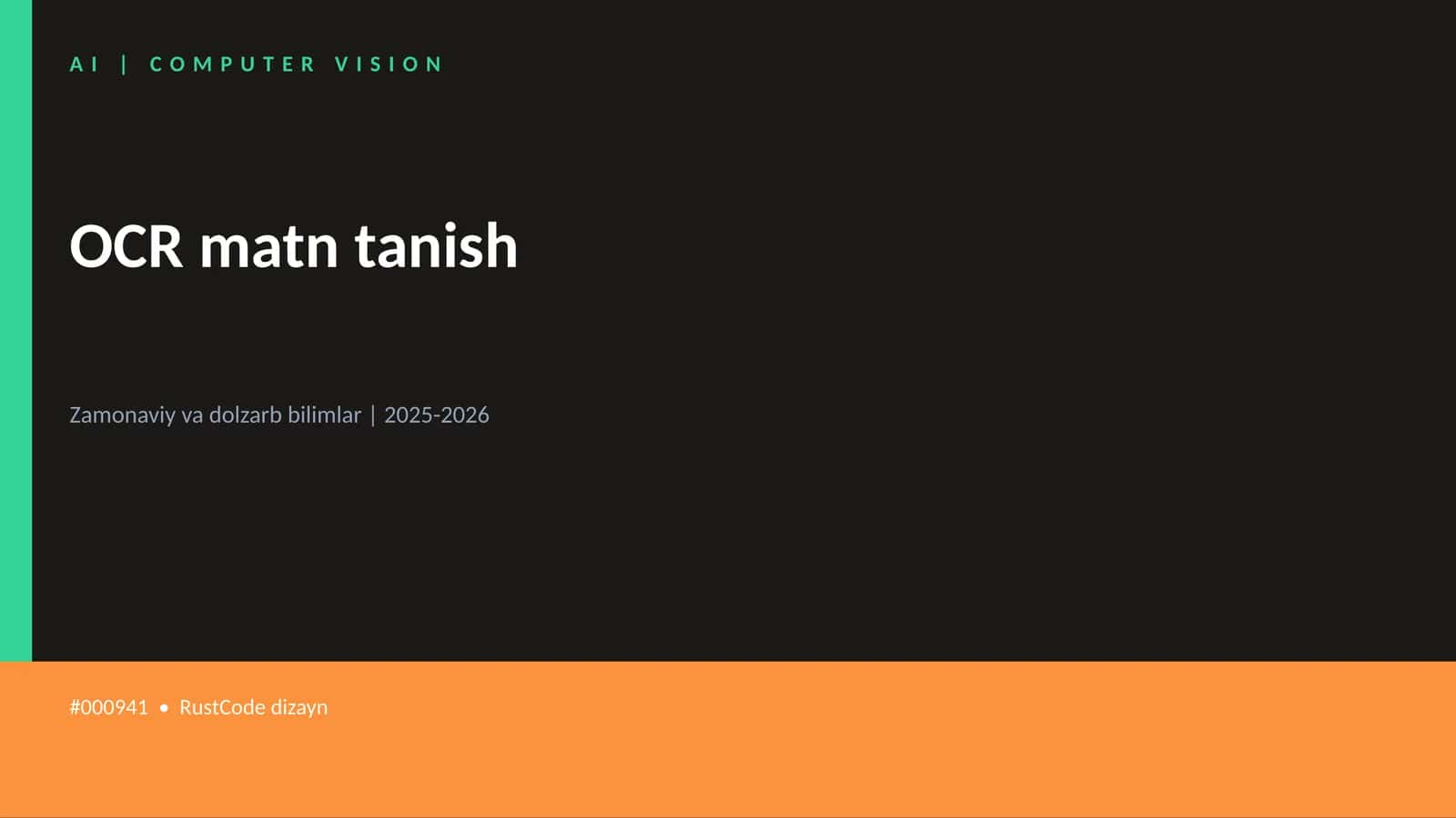 OCR matn tanish