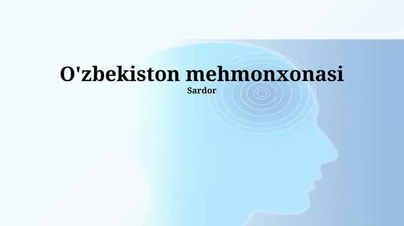 O'zbekiston mehmonxonasi