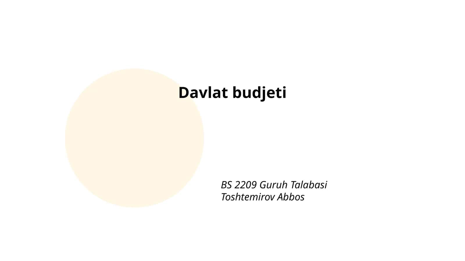 Davlat budjeti