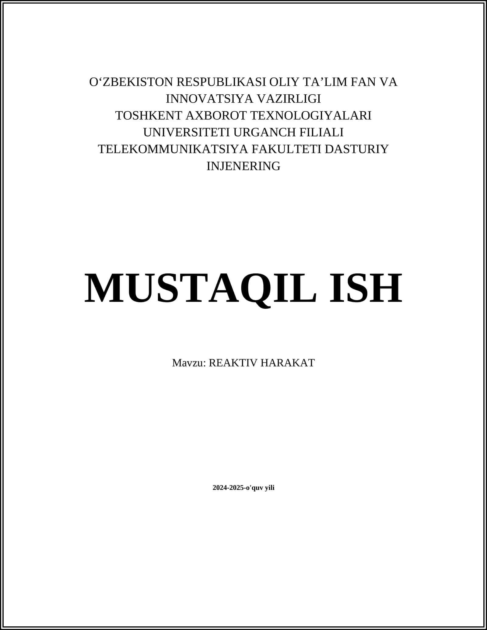 REAKTIV HARAKAT