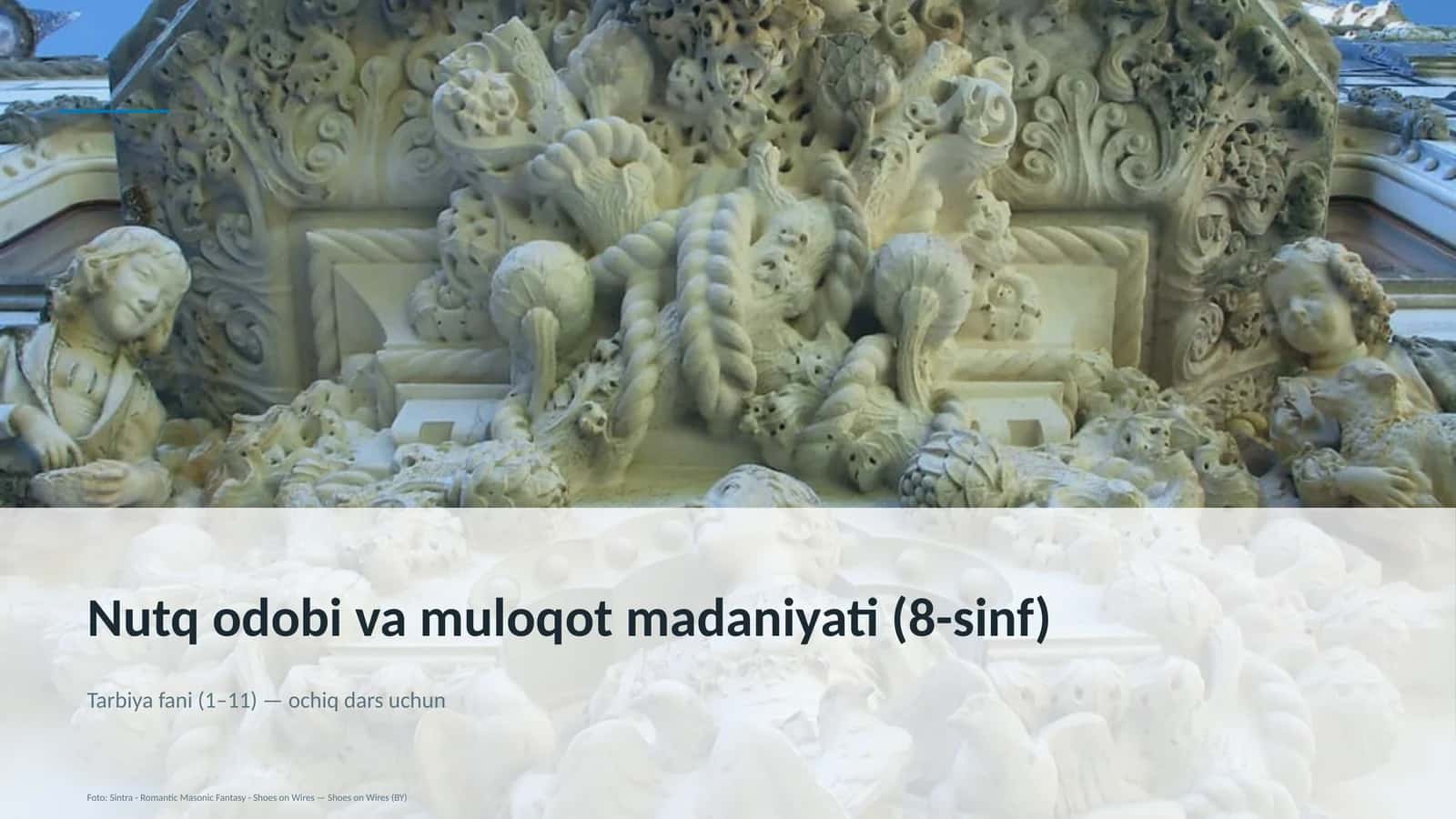 Nutq odobi va muloqot madaniyati (8-sinf)