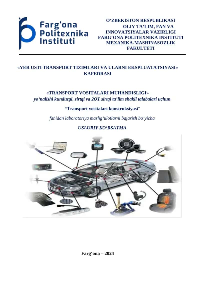 Transport vositalari konstruksiyasi