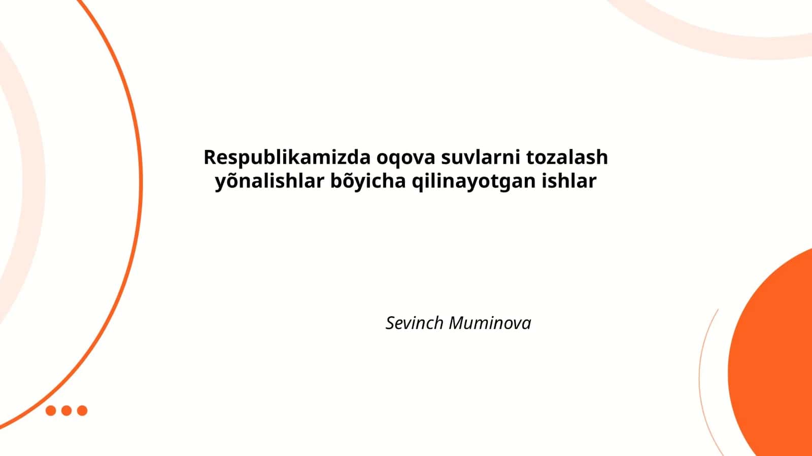 Oqova suvlardan tozalash usullari