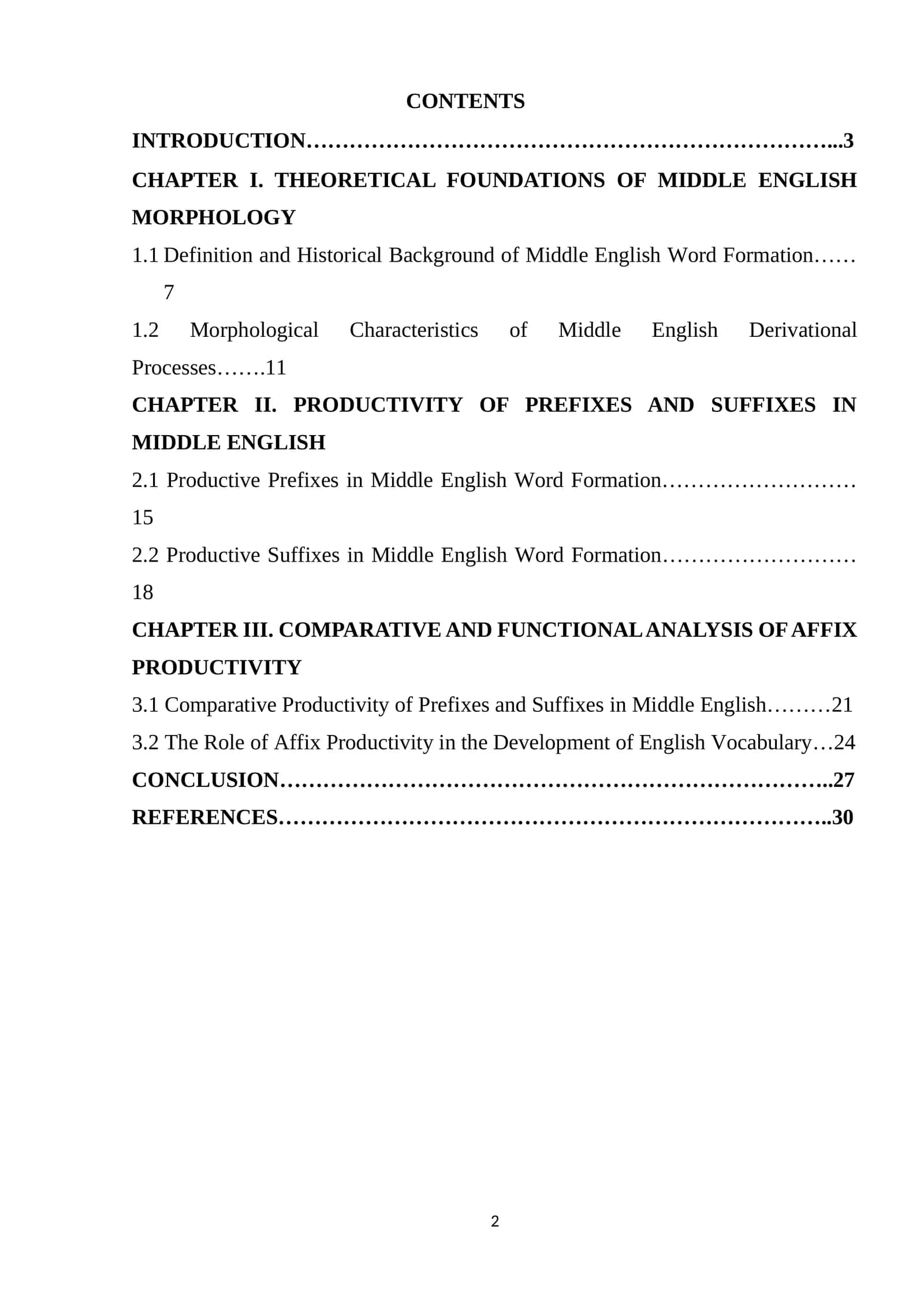 THEORETICAL FOUNDATIONS OF MIDDLE ENGLISH MORPHOLOGY