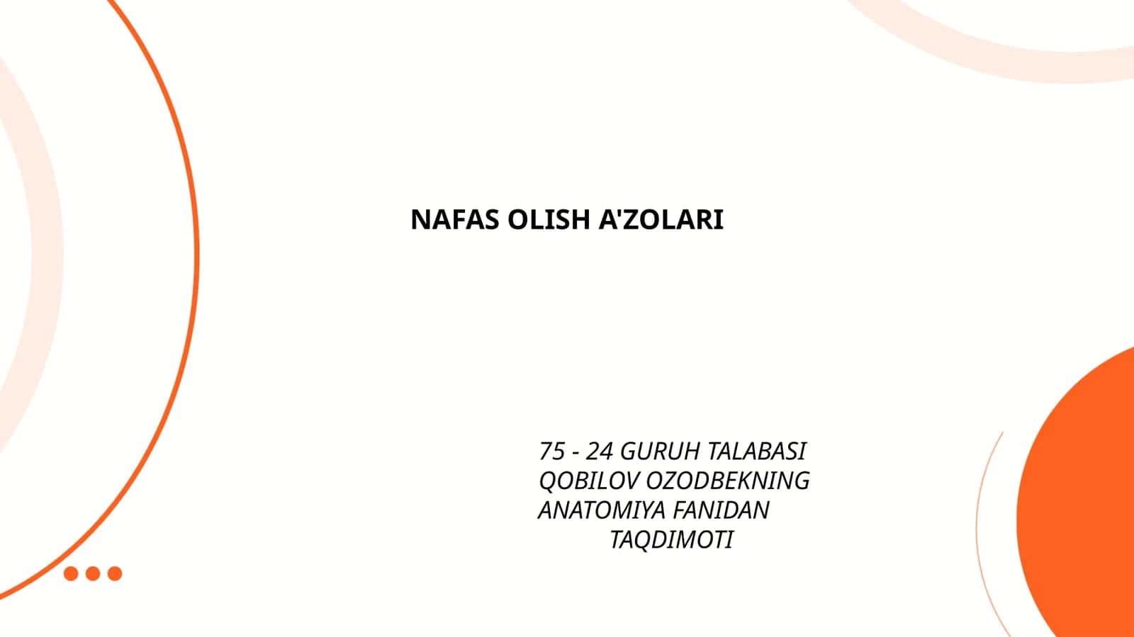 NAFAS OLISH A'ZOLARI