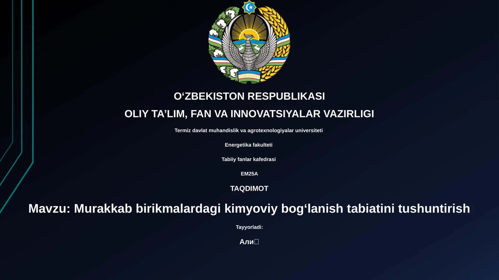 Murakkab kimyoviy birikmalar