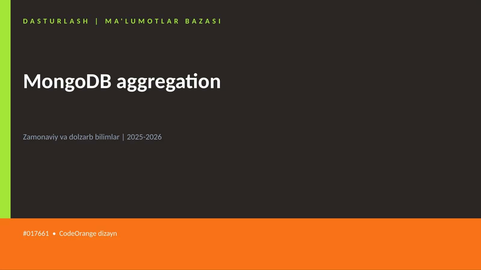 MongoDB aggregation