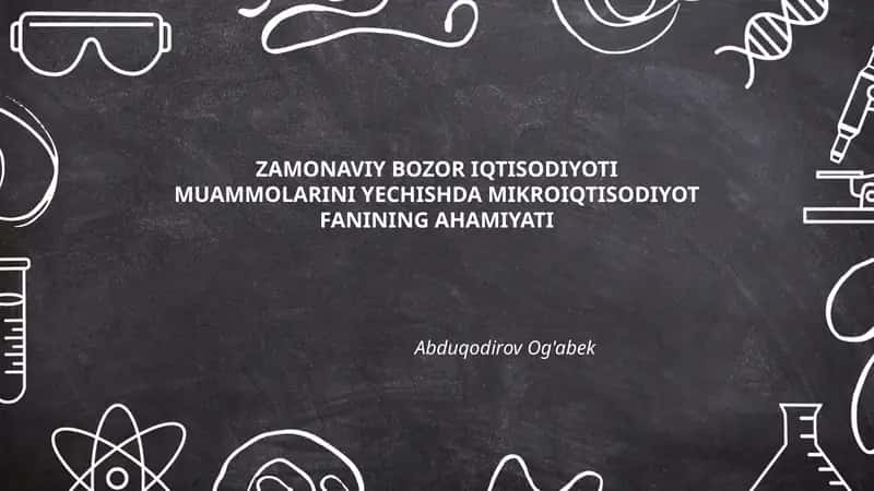 Zamonaviy Bozor Iqtisodiyoti Muammolari