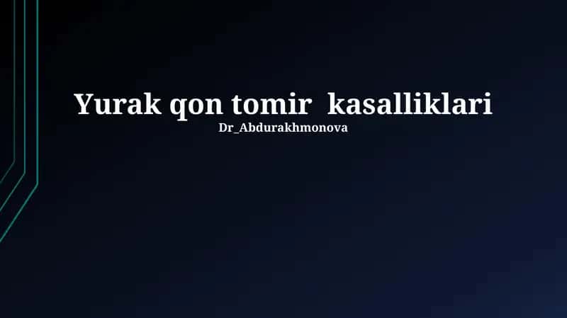 Yurak qon tomir kasalliklari