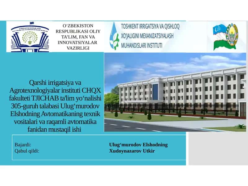 Avtomatik rostlagichlar