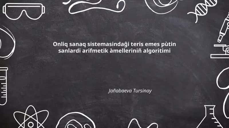 O'nlik sanoq sistemasida raqamlar