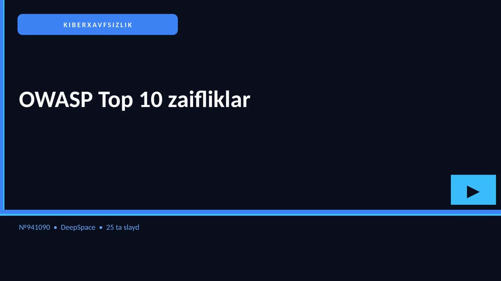 OWASP Top 10 zaifliklar