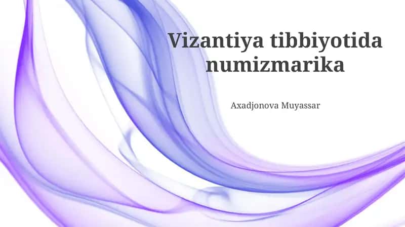 Vizantiya tibbiyotida numizmarika