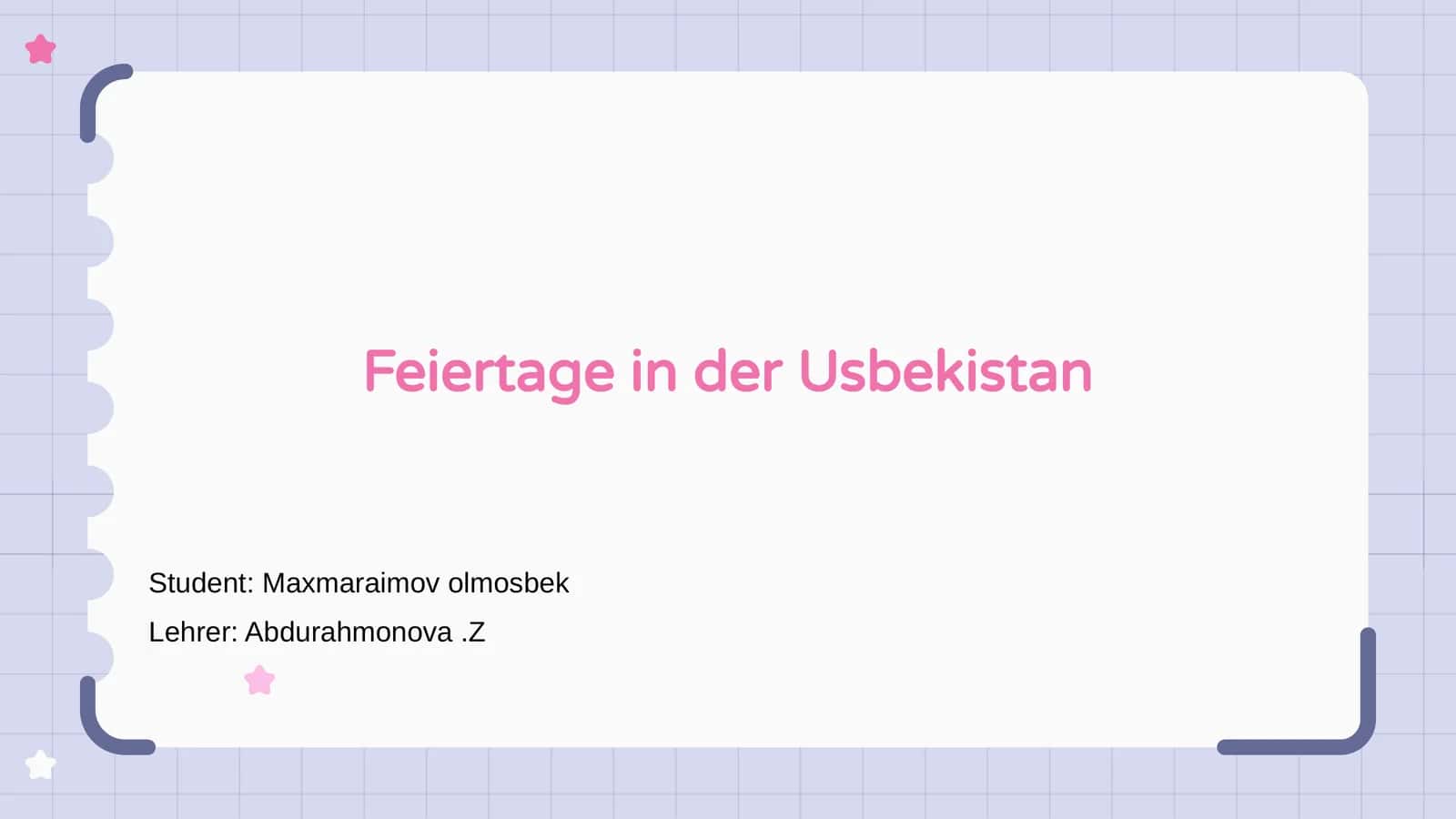 Feiertage in Usbekistan