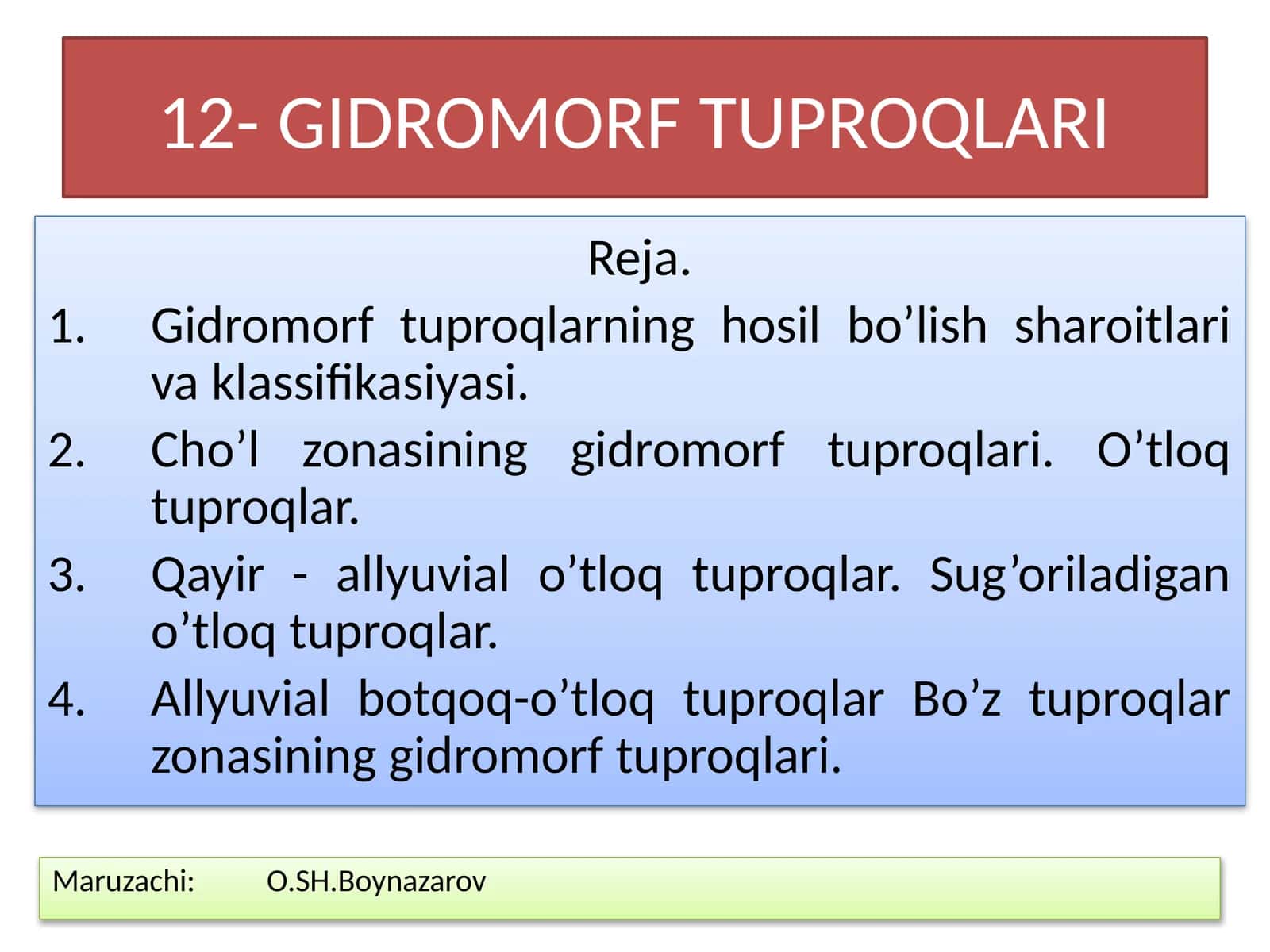 GIDROMORF TUPROQLARI