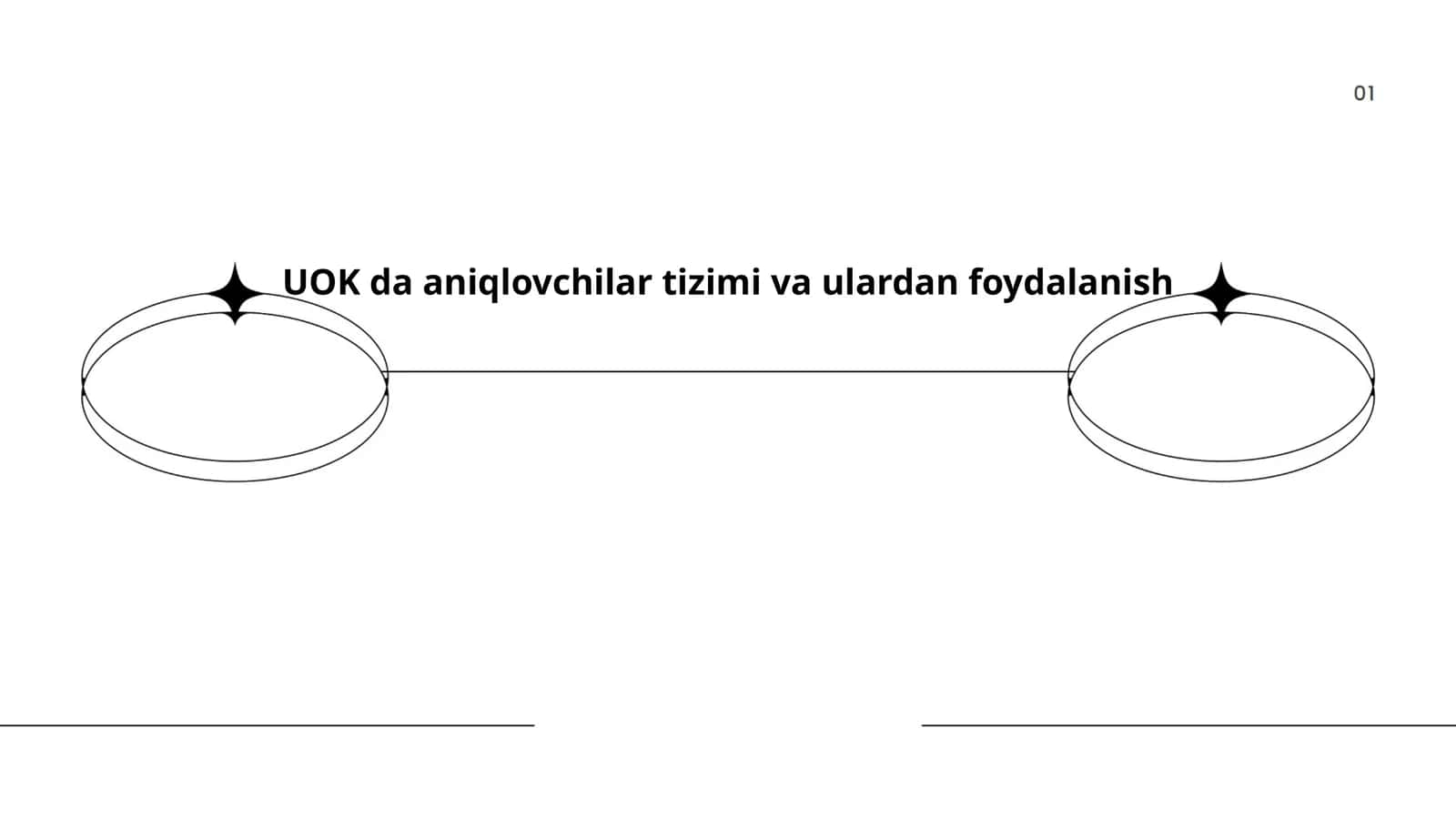 UOKda aniqlovchilar tizimi va ulardan foydalanish