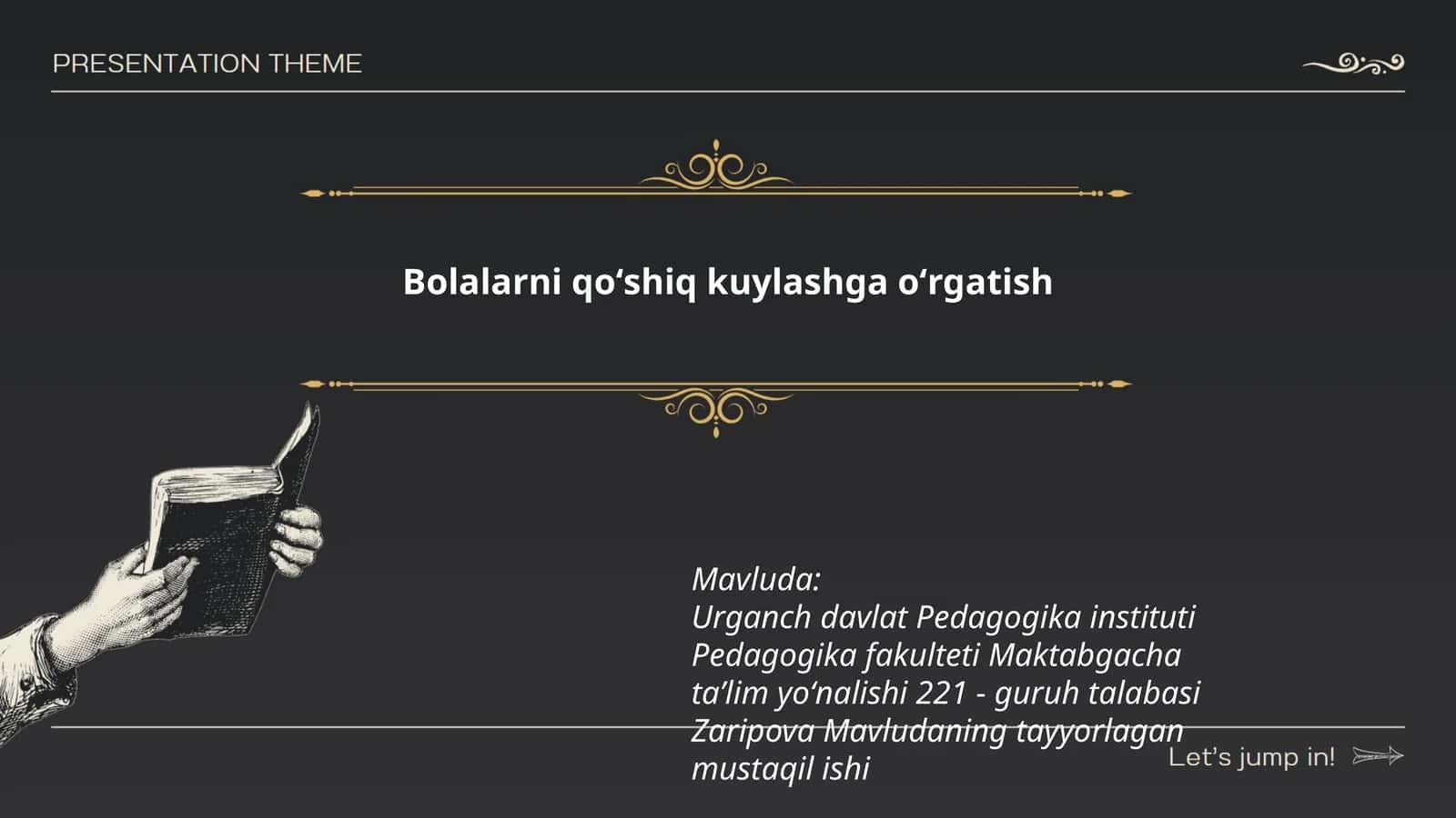 Bolalarni qoʻshiq kuylashga oʻrgatish
