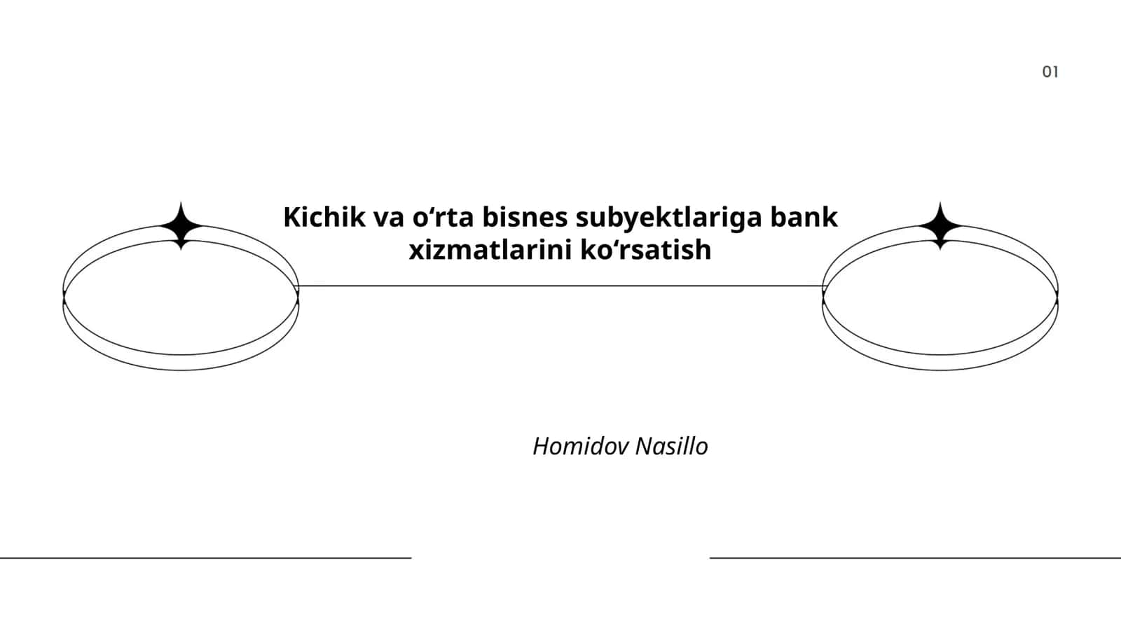 Kichik va o‘rta bisnes subyektlariga bank xizmatlarini ko‘rsatish