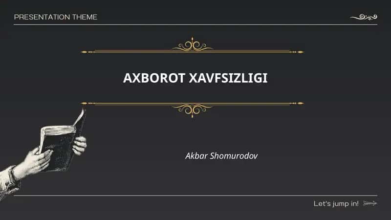AXBOROT XAVFSIZLIGI