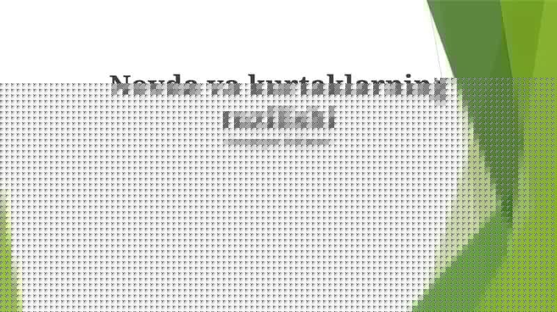 Novda va kurtaklarning tuzilishi