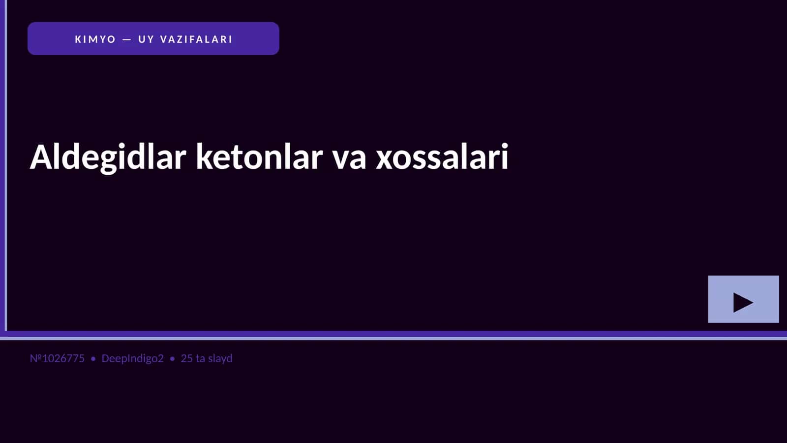 Aldegidlar ketonlar va xossalari