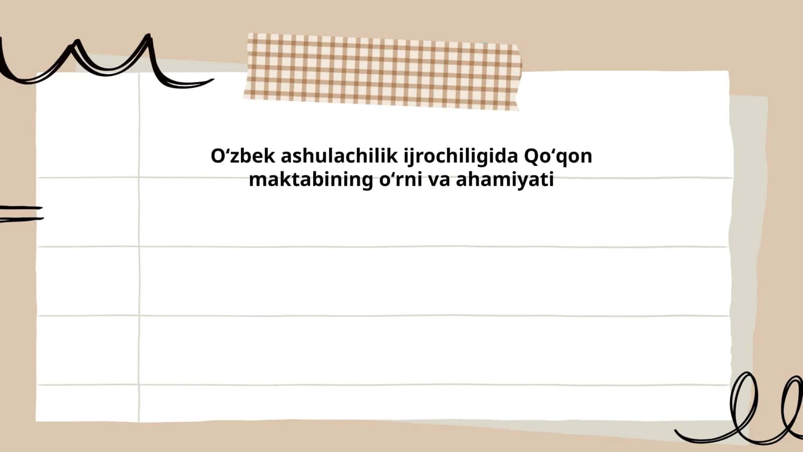 Qoʻqon Maktabining Tarixi