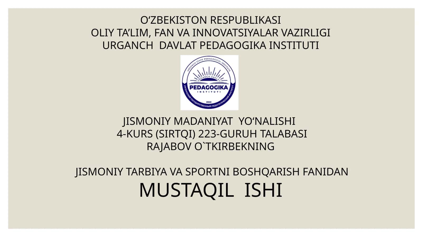 Jismoniy tarbiya va sport marketingida bozorni segmentlash