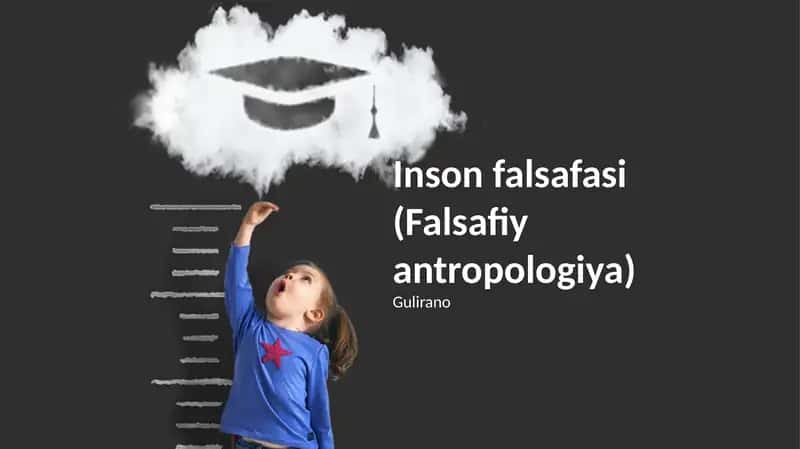 Inson Falsafasi (Falsafiy Antropologiya)