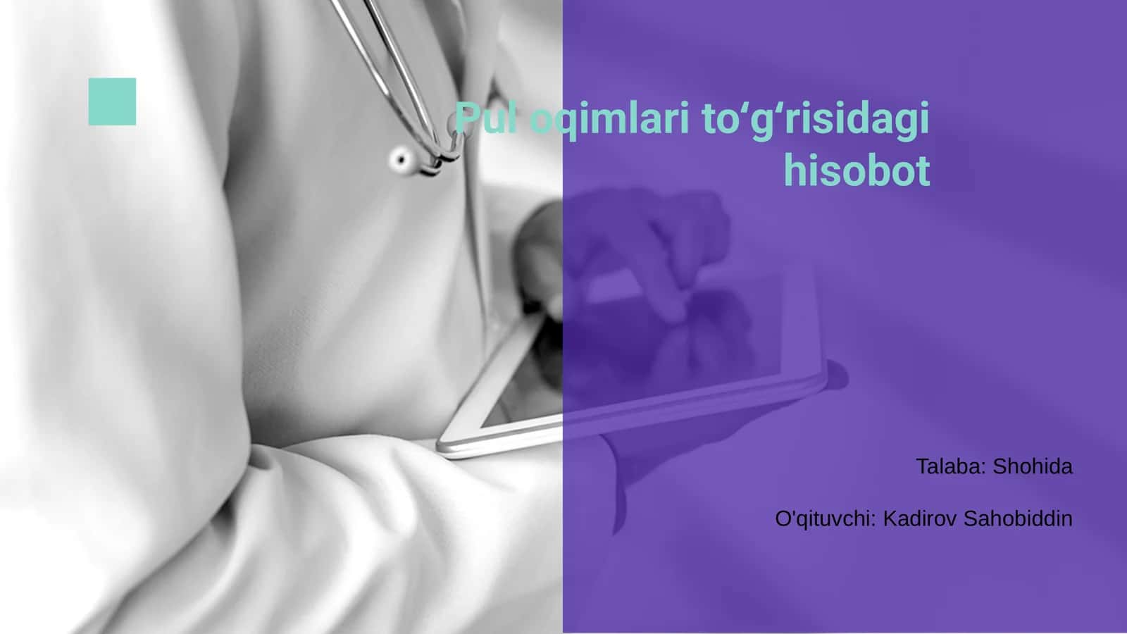 Pul oqimlari to'g'risidagi hisobot