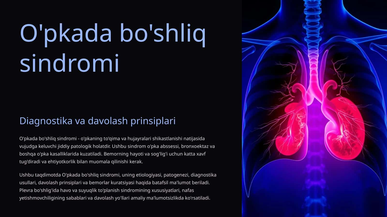 O'pkada bo'shliq sindromi