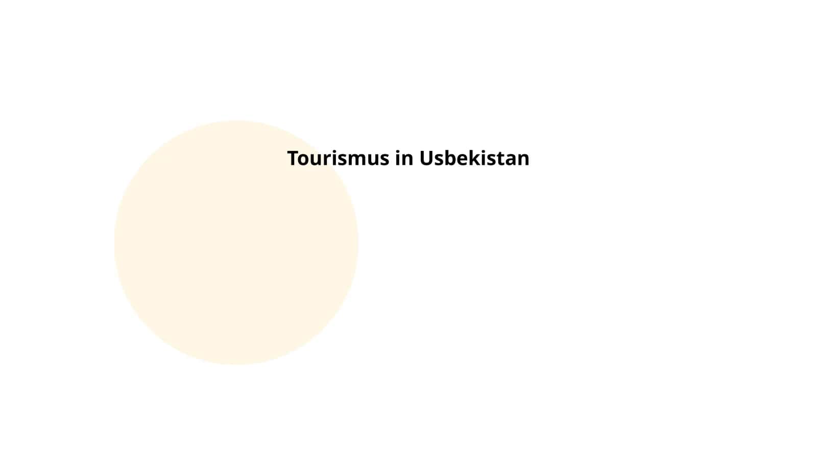 Geschichte des Tourismus in Usbekistan