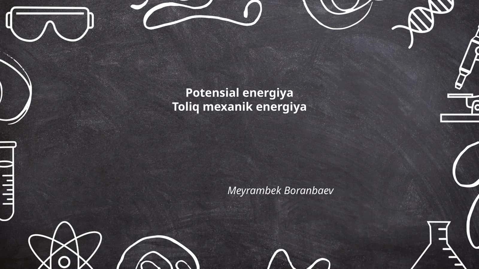 Potensial energiya